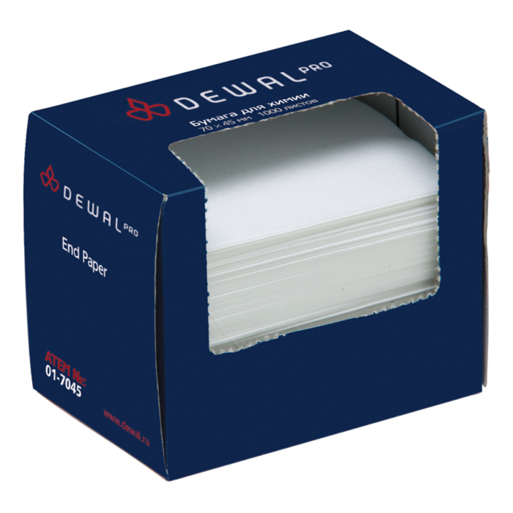 DEWAL, Бумага для химии 70х45 мм  (1000 шт)