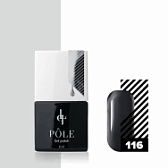 POLE / Цветной гель-лак "POLE" №116 - черный янтарь 8 мл