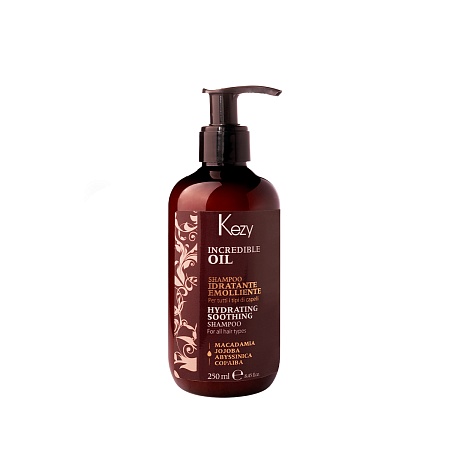 Kezy Incredible Oil Hydrating Soothing Shampoo 250ml