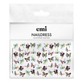 E.Mi, Слайдер-дизайн №109 Яркие бабочки Naildress Slider Design