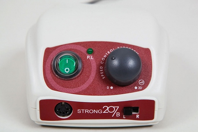 Аппарат для маникюа и педикюра Strong 207B/H150 с педалью в коробке