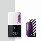 POLE / Цветной гель-лак "POLE" №015 - пурпурный шелк 8 мл
