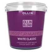 Ollin, Классический осветляющий порошок белого цвета BLOND PERFOMANCE White Classic, 500 г.