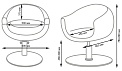 Парикмахерское кресло МД 108