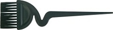 DEWAL, Кисть для окрашивания черная, с черной прямой щетиной, с ручкой зиг-заг, ширина 55 мм