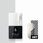 POLE / Цветной гель-лак "POLE" №087 - мерцающий белый 8 мл